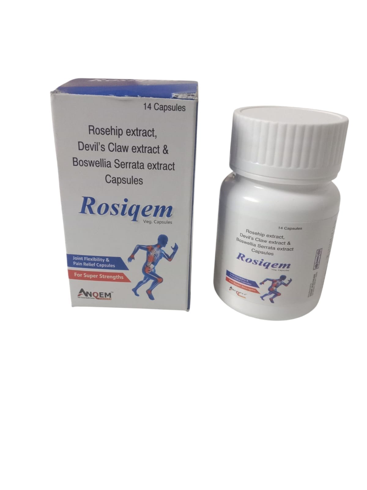 Home 17 Rosehip extract 275 mg devil’s claw extract (20%) 100 mg boswellia serrata extract (65%) 307.5 mg veg cap