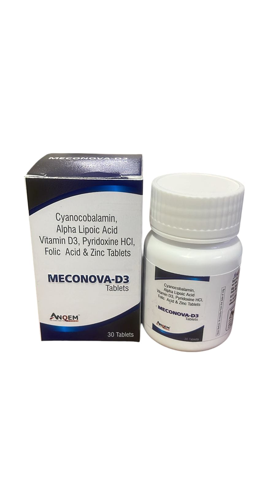 Home 20 Cyanocobalamin 2.2 mcg+ alpha lipoic acid 100 mg +vitamin d3 1000 IU.pyridoxine hcl 300 mcg folic acid 1.5 mcg zinc 22.5 mg